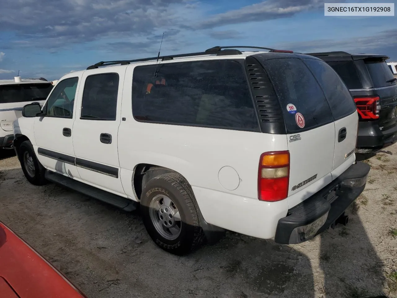 2001 Chevrolet Suburban C1500 VIN: 3GNEC16TX1G192908 Lot: 75622674