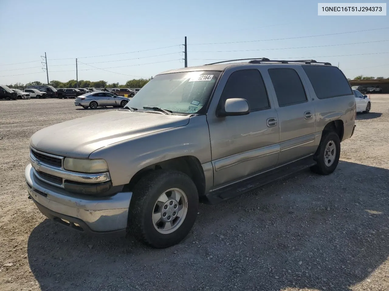 2001 Chevrolet Suburban C1500 VIN: 1GNEC16T51J294373 Lot: 76182164