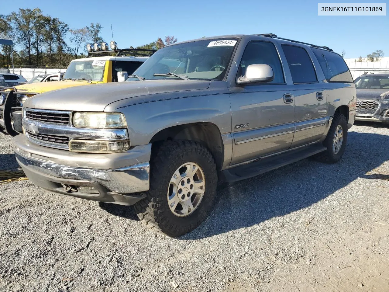 2001 Chevrolet Suburban K1500 VIN: 3GNFK16T11G101869 Lot: 76699434