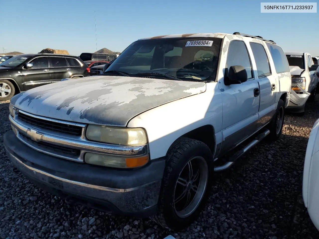 2001 Chevrolet Suburban K1500 VIN: 1GNFK16T71J233937 Lot: 76956504