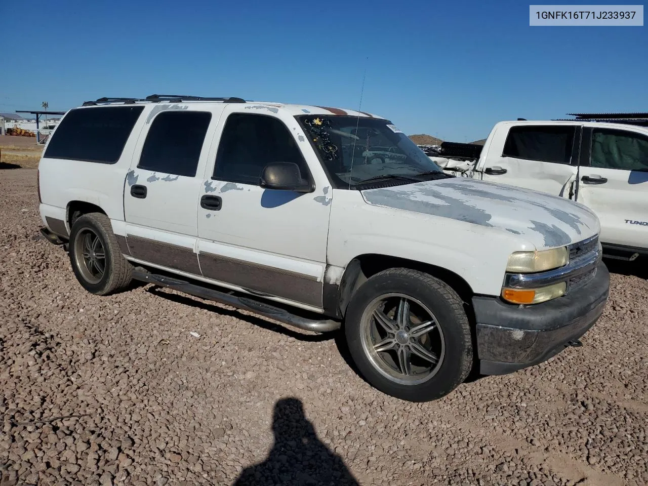 2001 Chevrolet Suburban K1500 VIN: 1GNFK16T71J233937 Lot: 76956504