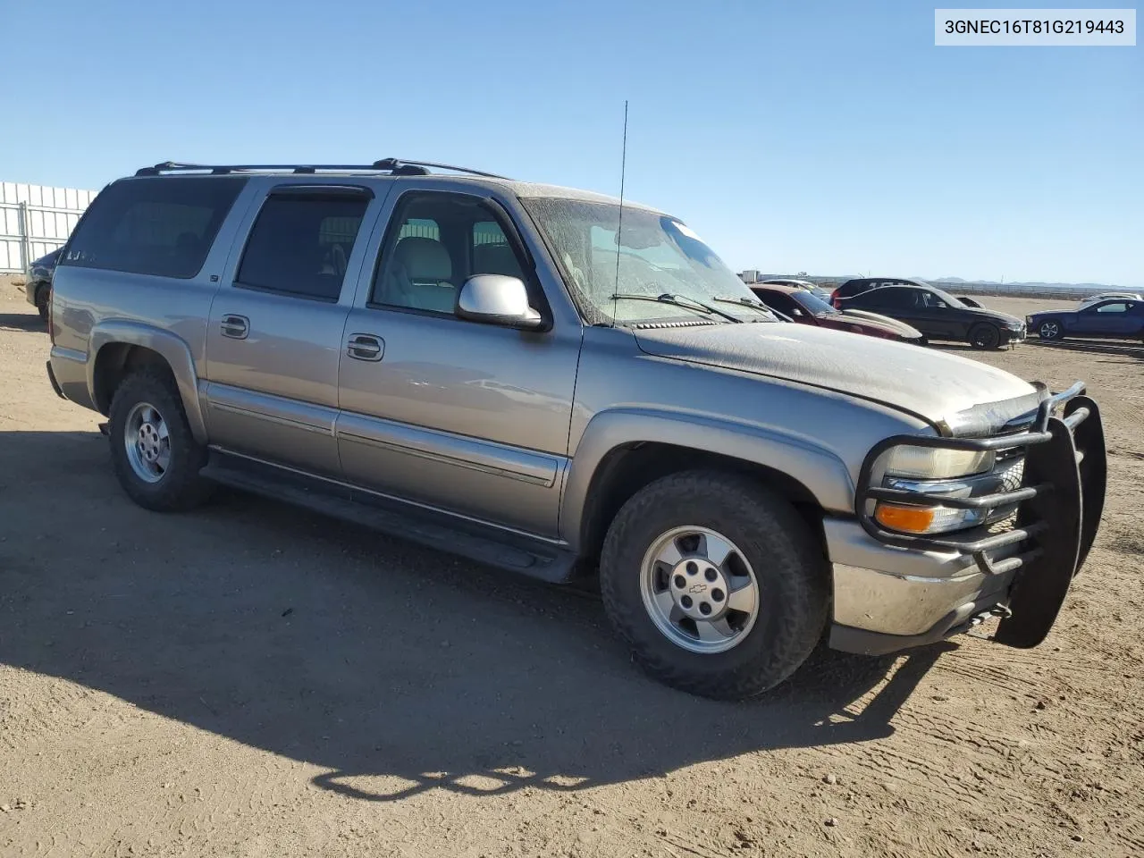 2001 Chevrolet Suburban C1500 VIN: 3GNEC16T81G219443 Lot: 77371104