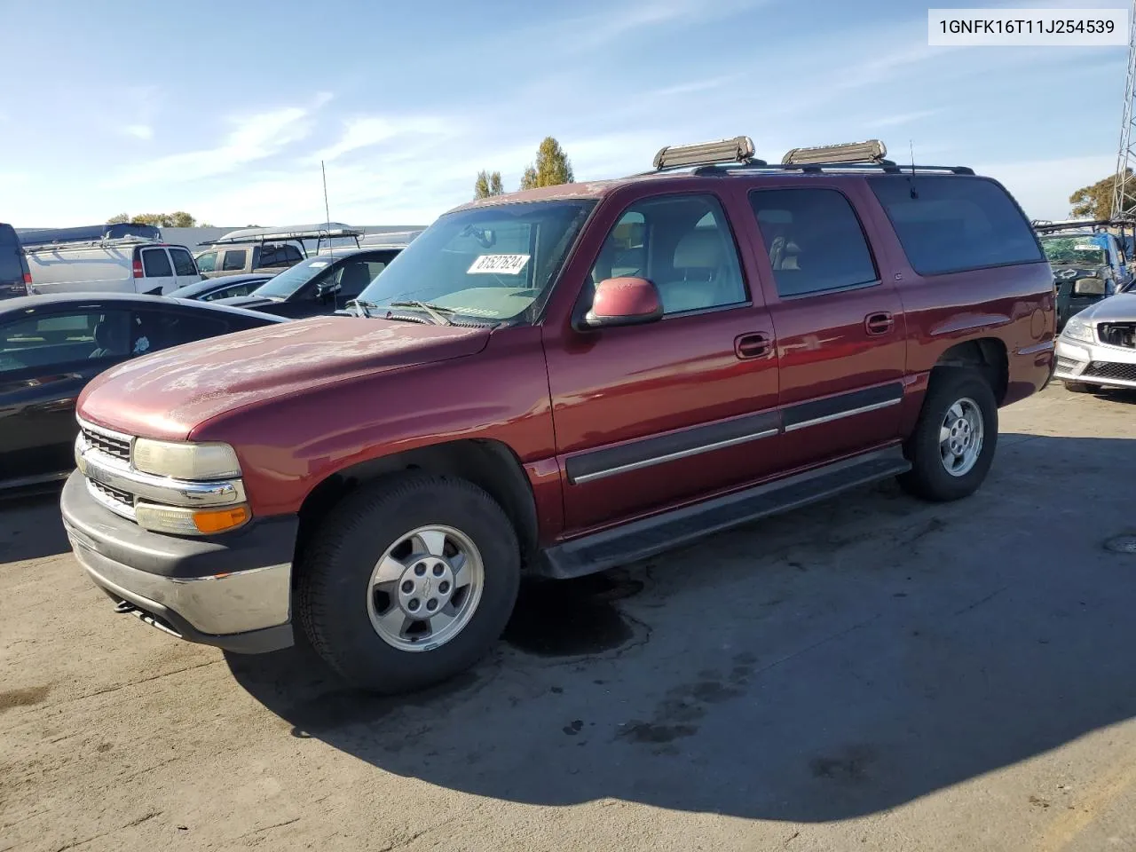 2001 Chevrolet Suburban K1500 VIN: 1GNFK16T11J254539 Lot: 81527624