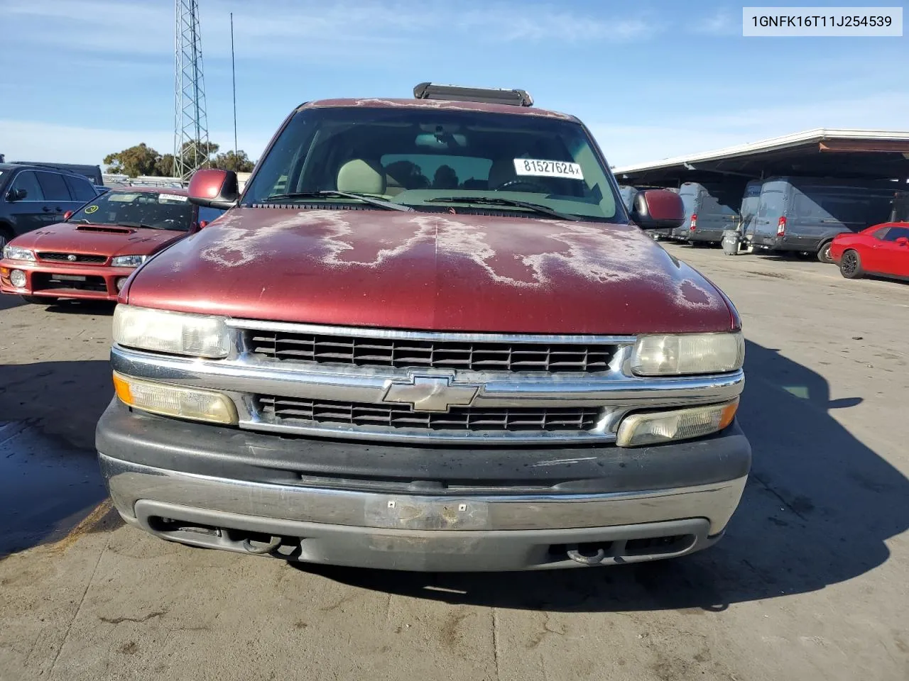 2001 Chevrolet Suburban K1500 VIN: 1GNFK16T11J254539 Lot: 81527624