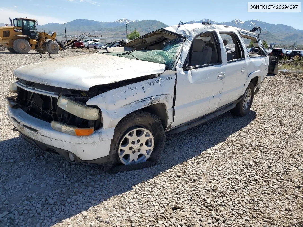 2002 Chevrolet Suburban K1500 VIN: 3GNFK16T42G294097 Lot: 56671574