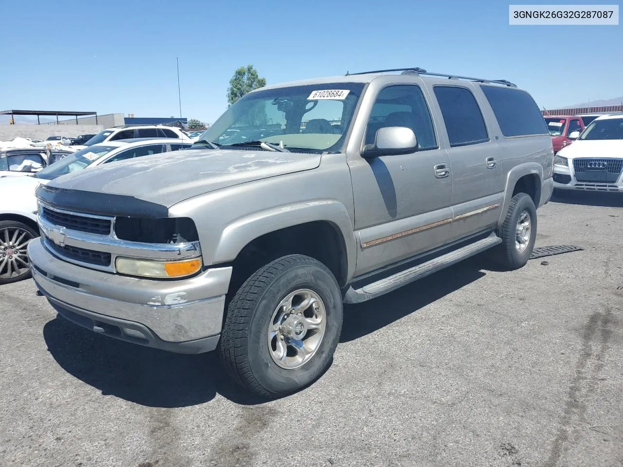 2002 Chevrolet Suburban K2500 VIN: 3GNGK26G32G287087 Lot: 61028684