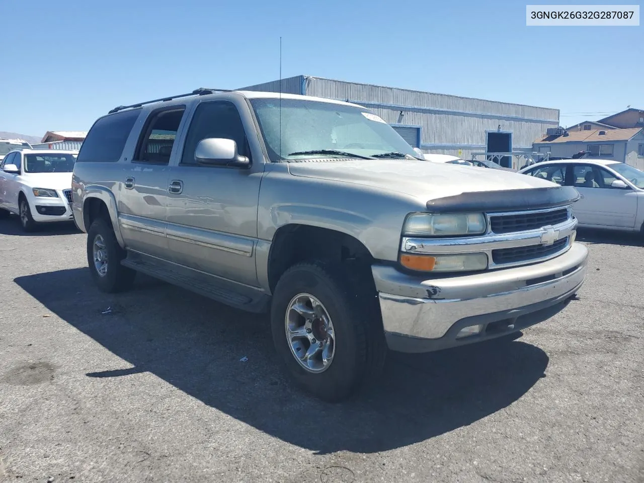 2002 Chevrolet Suburban K2500 VIN: 3GNGK26G32G287087 Lot: 61028684