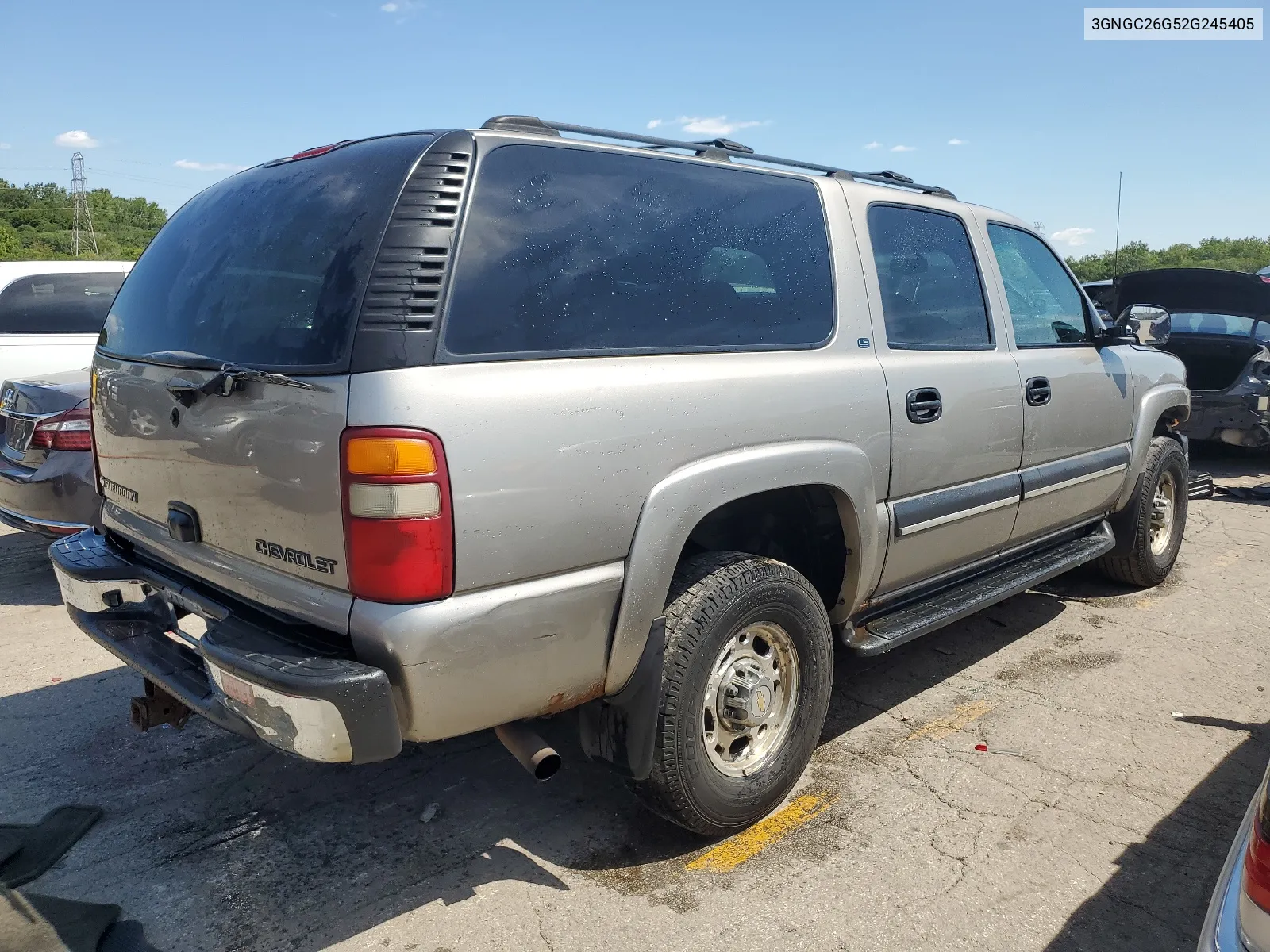 2002 Chevrolet Suburban C2500 VIN: 3GNGC26G52G245405 Lot: 66316984