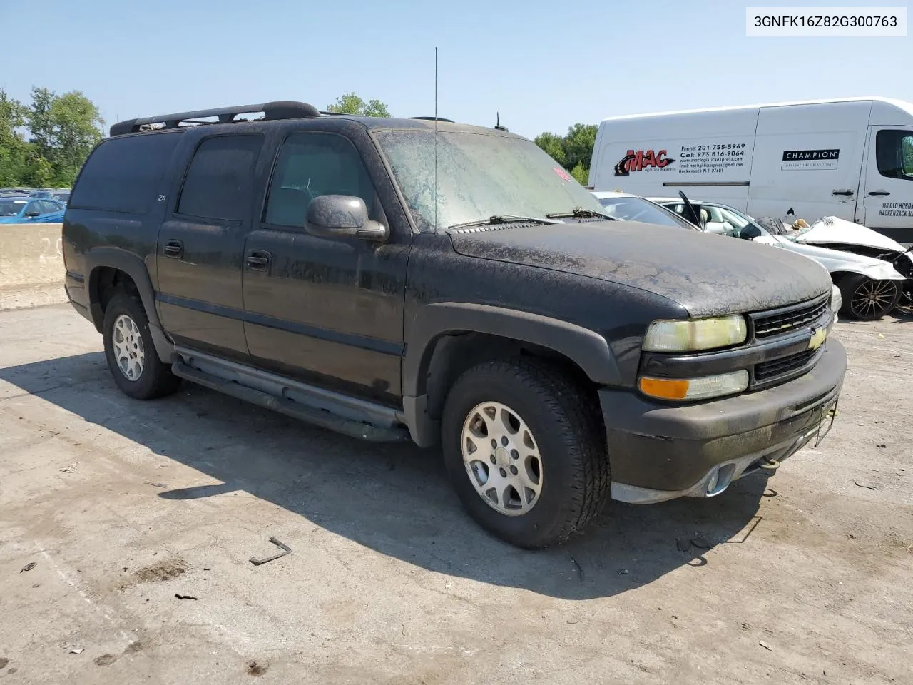 2002 Chevrolet Suburban K1500 VIN: 3GNFK16Z82G300763 Lot: 67411214