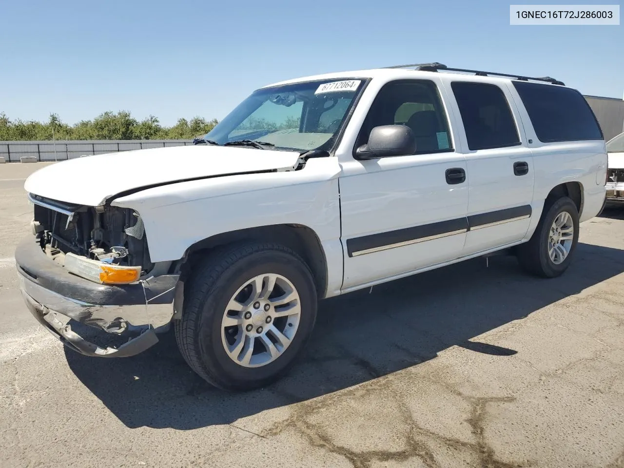 2002 Chevrolet Suburban C1500 VIN: 1GNEC16T72J286003 Lot: 67712064