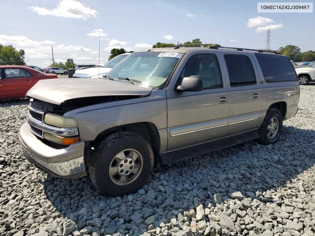 2002 Chevrolet Suburban C1500 VIN: 1GNEC16Z42J309497 Lot: 68171244