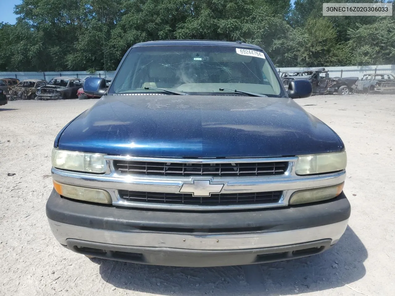 2002 Chevrolet Suburban C1500 VIN: 3GNEC16Z02G306033 Lot: 69244764