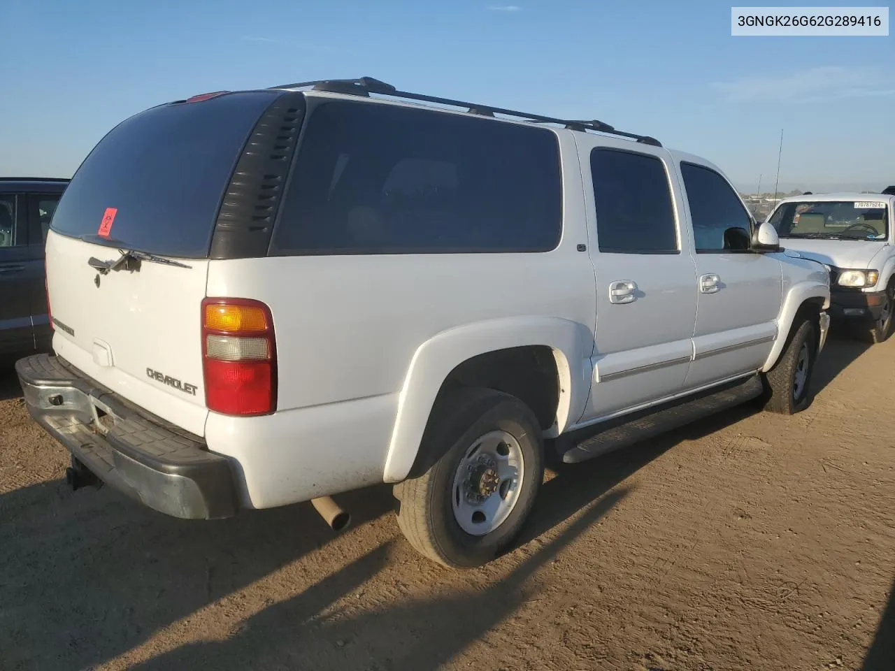 2002 Chevrolet Suburban K2500 VIN: 3GNGK26G62G289416 Lot: 70862944