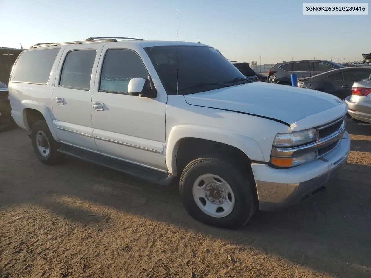 2002 Chevrolet Suburban K2500 VIN: 3GNGK26G62G289416 Lot: 70862944