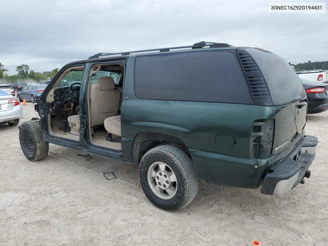 2002 Chevrolet Suburban C1500 VIN: 3GNEC16Z92G194431 Lot: 71030364