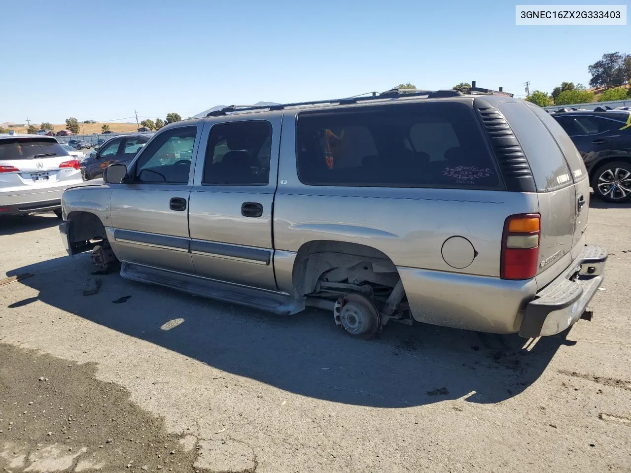 2002 Chevrolet Suburban C1500 VIN: 3GNEC16ZX2G333403 Lot: 71468904