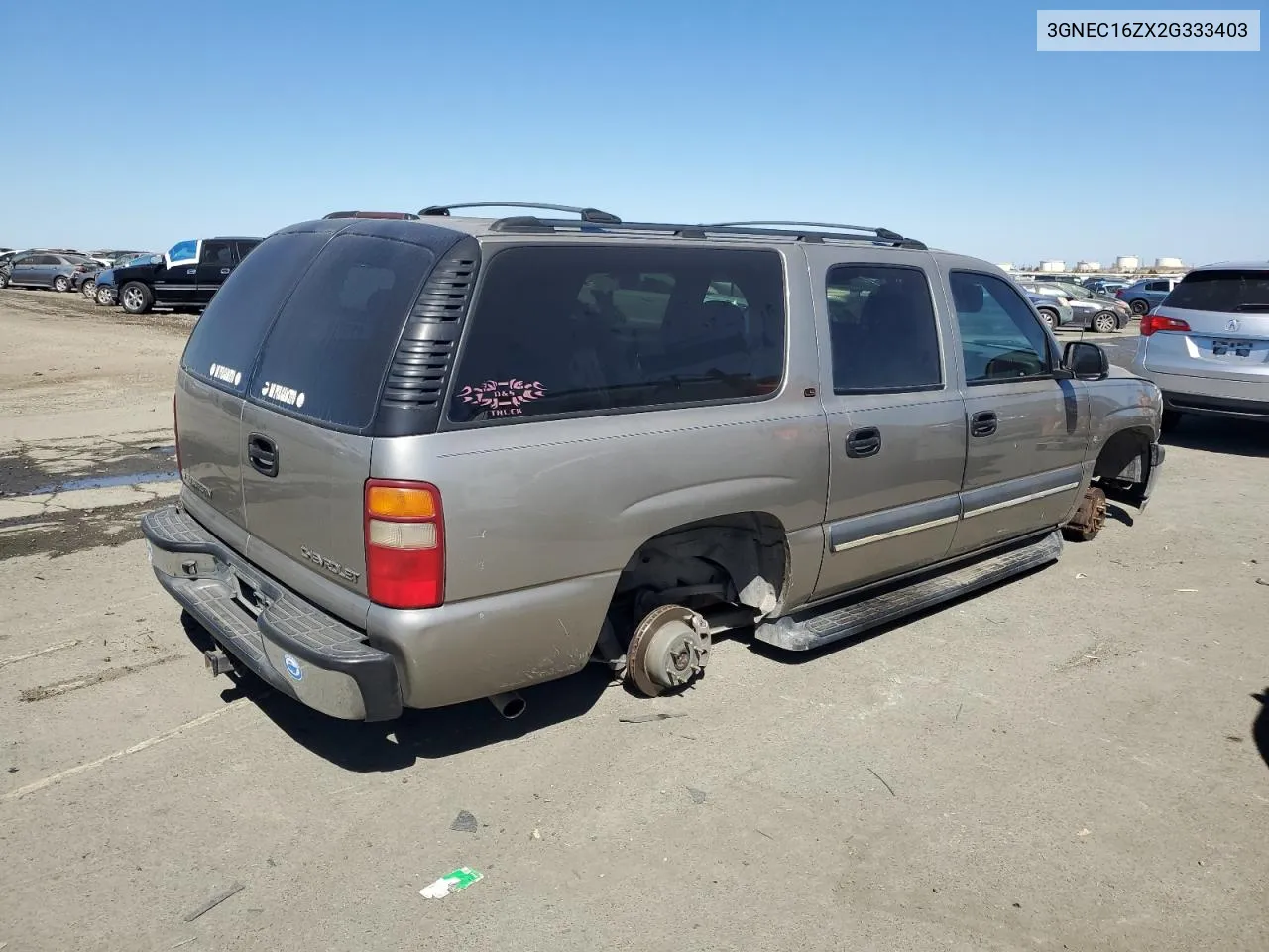 2002 Chevrolet Suburban C1500 VIN: 3GNEC16ZX2G333403 Lot: 71468904