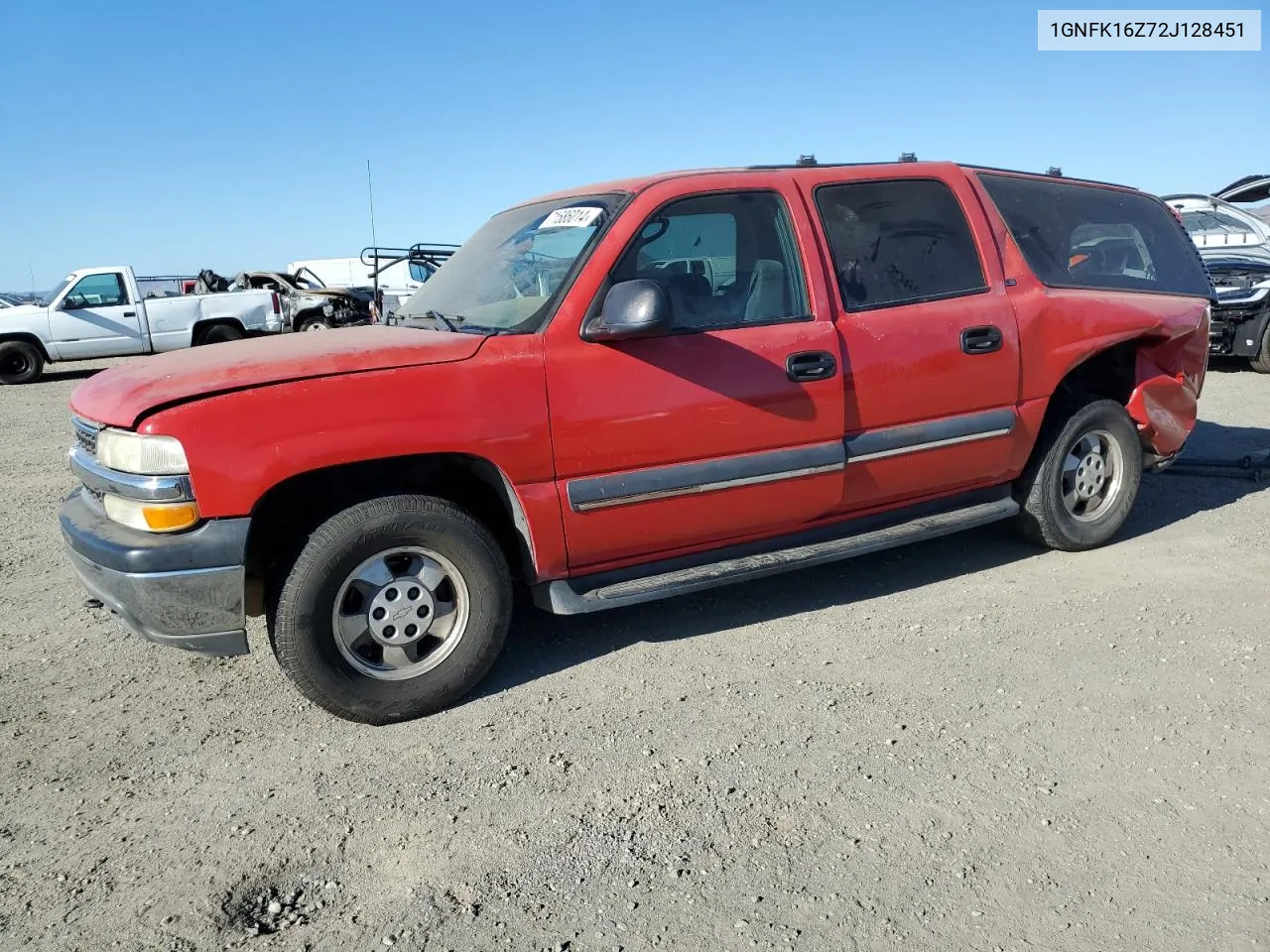 2002 Chevrolet Suburban K1500 VIN: 1GNFK16Z72J128451 Lot: 71586014