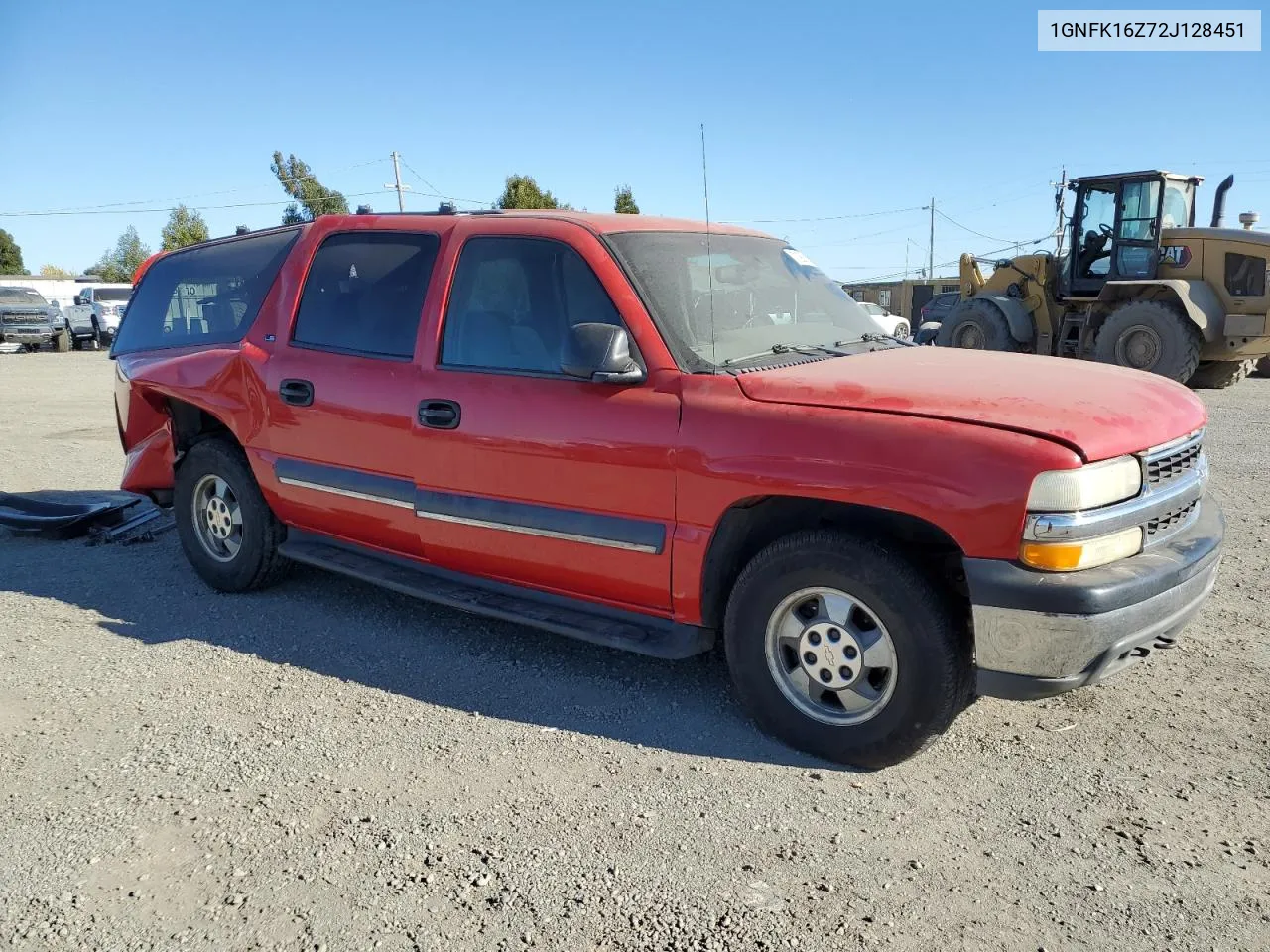 2002 Chevrolet Suburban K1500 VIN: 1GNFK16Z72J128451 Lot: 71586014