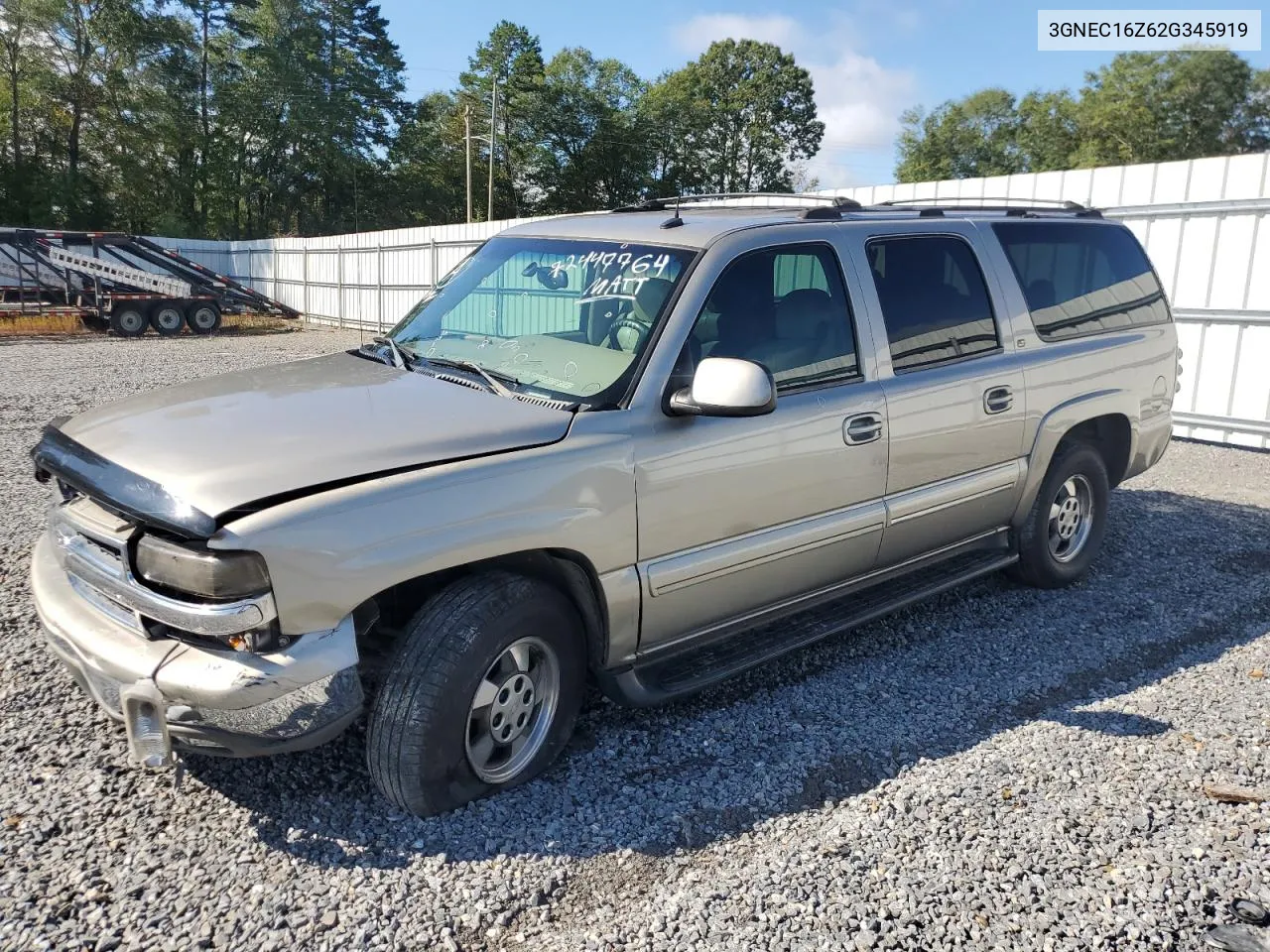 3GNEC16Z62G345919 2002 Chevrolet Suburban C1500