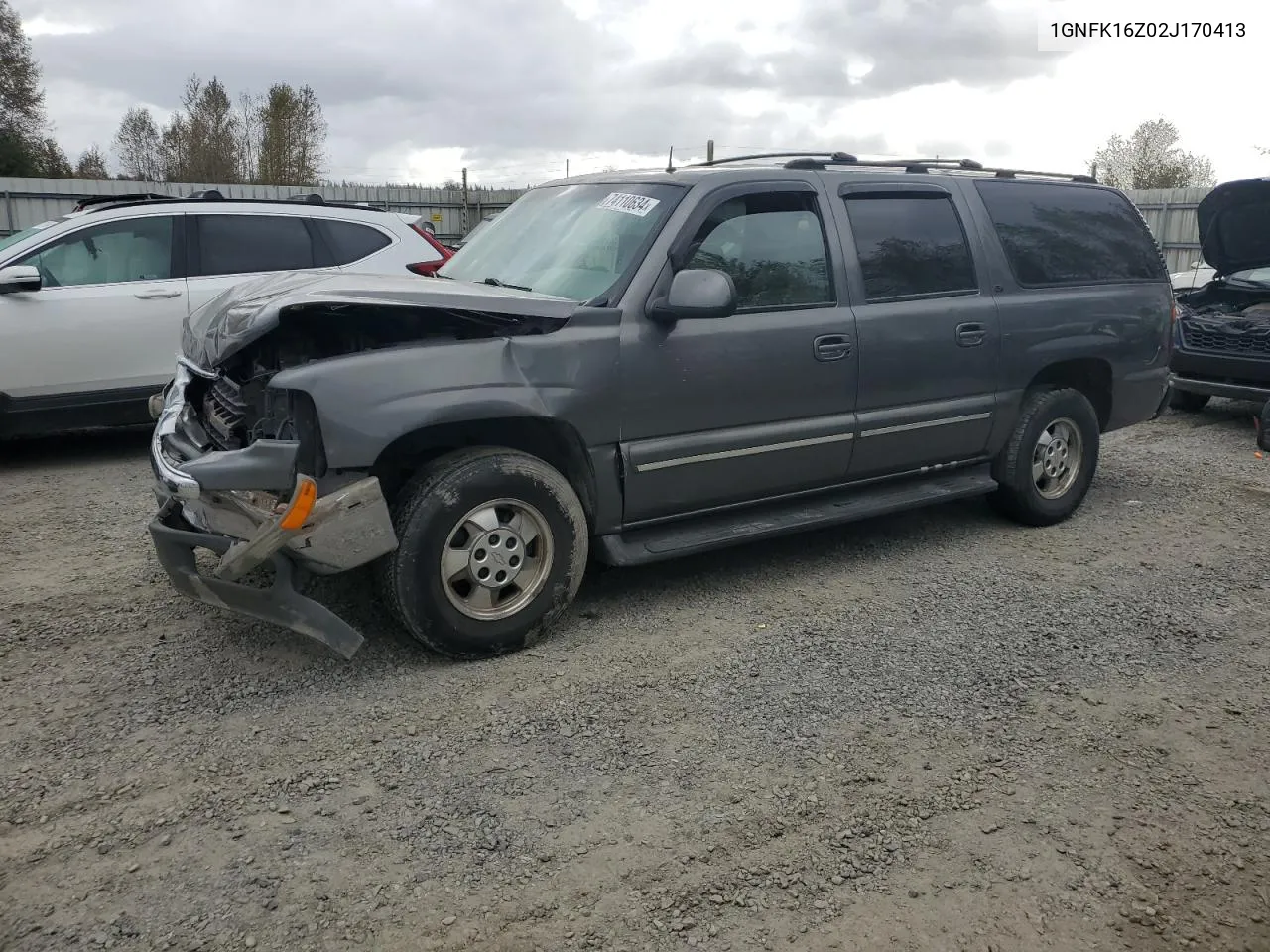 2002 Chevrolet Suburban K1500 VIN: 1GNFK16Z02J170413 Lot: 74110634