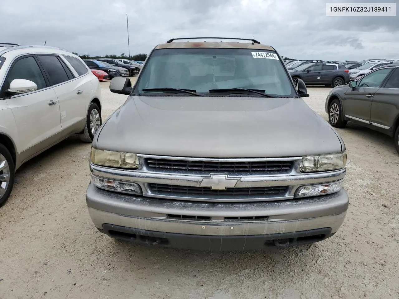 2002 Chevrolet Suburban K1500 VIN: 1GNFK16Z32J189411 Lot: 74472544