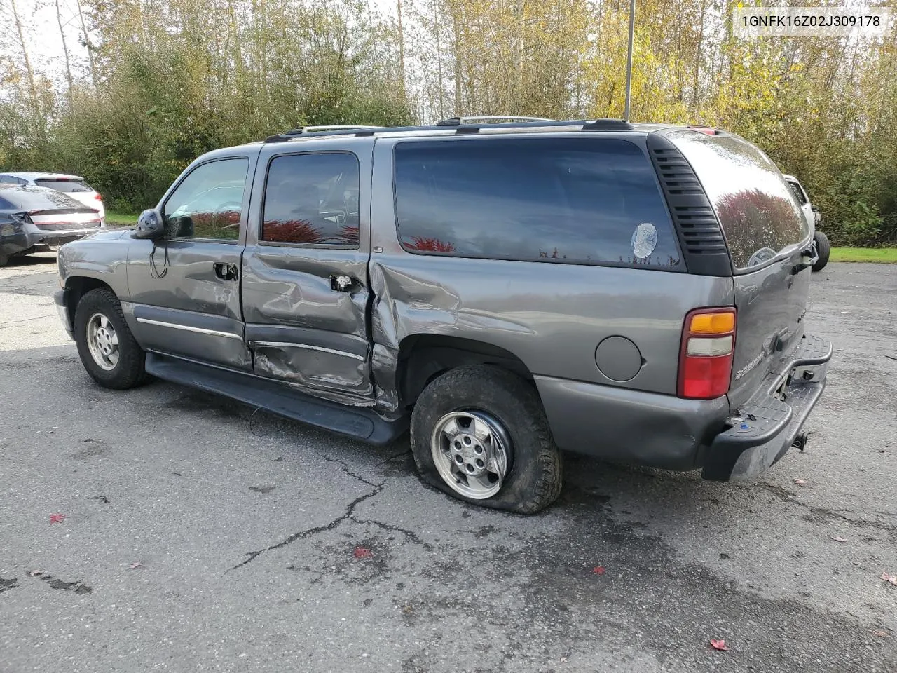 2002 Chevrolet Suburban K1500 VIN: 1GNFK16Z02J309178 Lot: 75254804