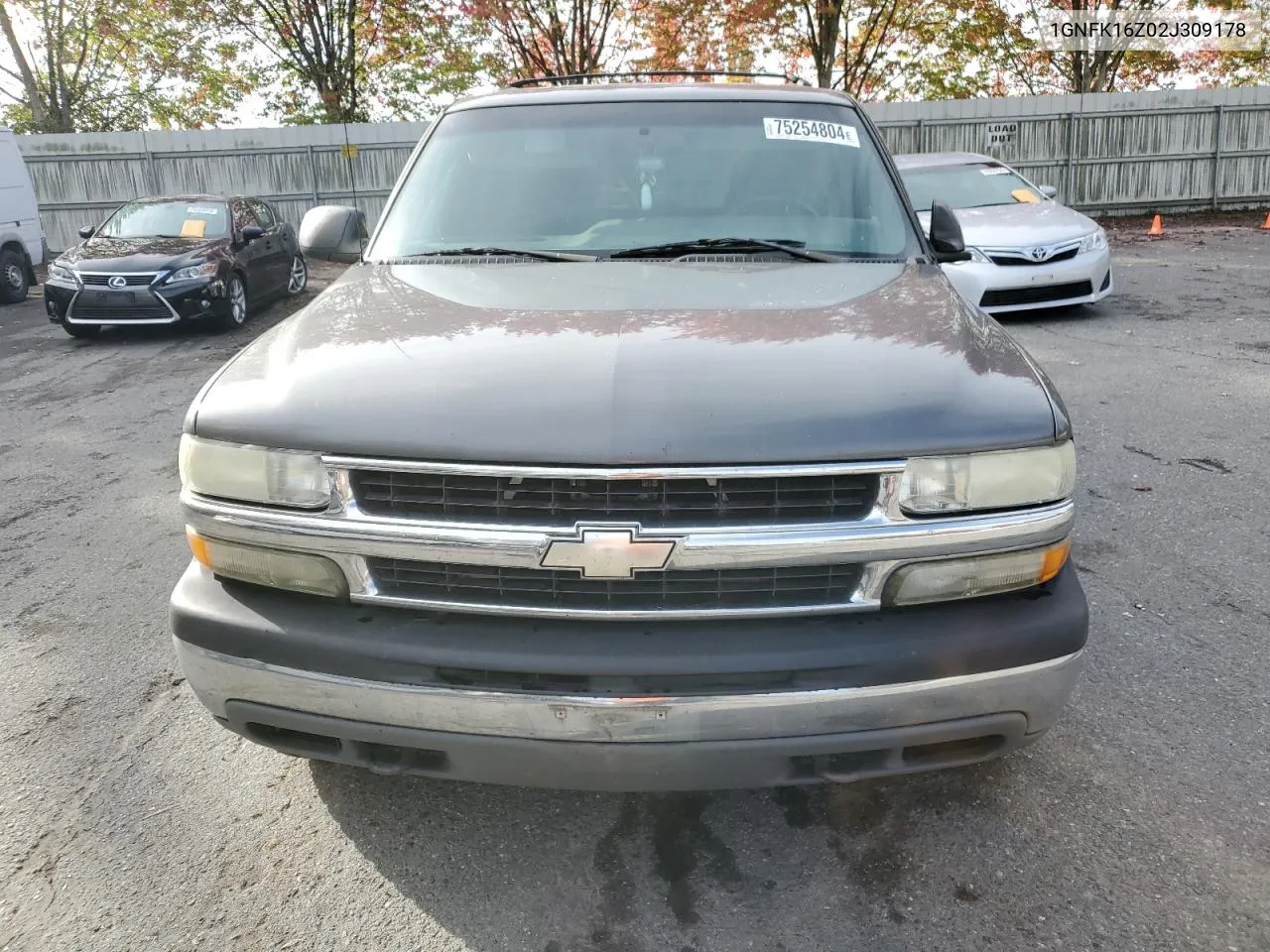 2002 Chevrolet Suburban K1500 VIN: 1GNFK16Z02J309178 Lot: 75254804