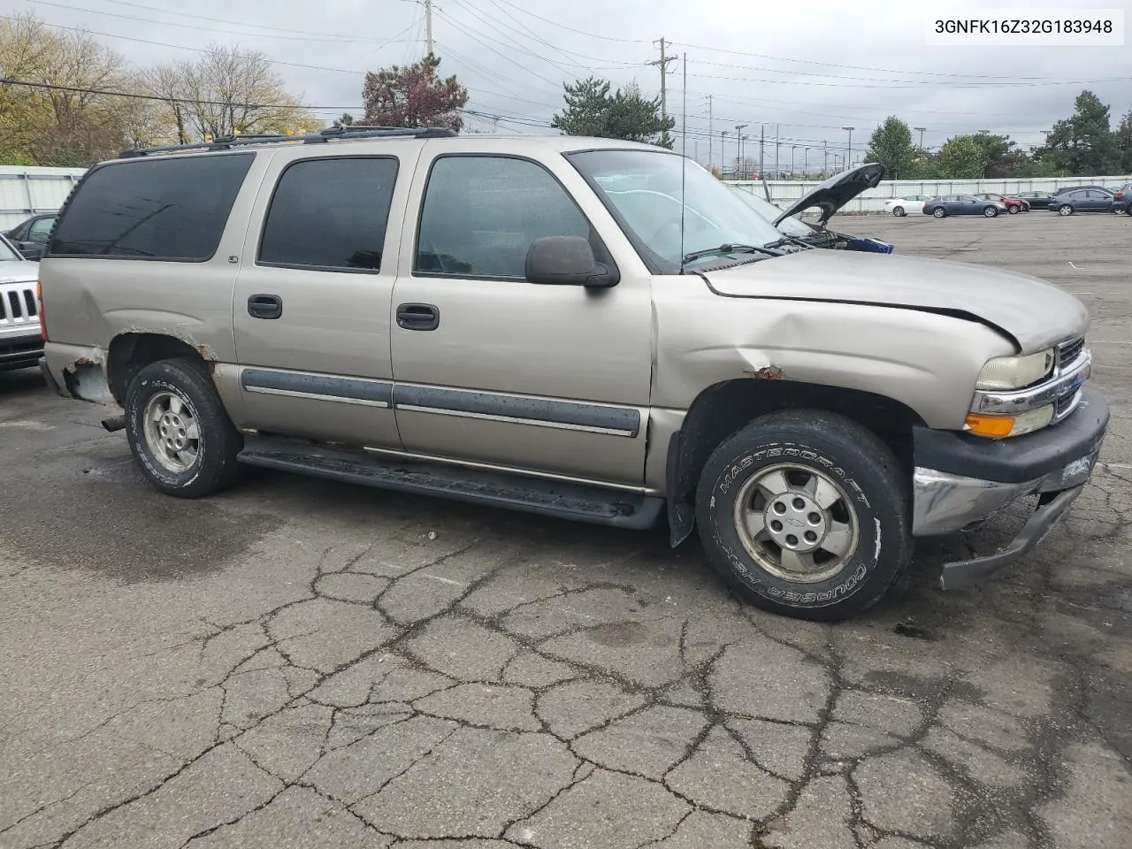 2002 Chevrolet Suburban K1500 VIN: 3GNFK16Z32G183948 Lot: 75594204