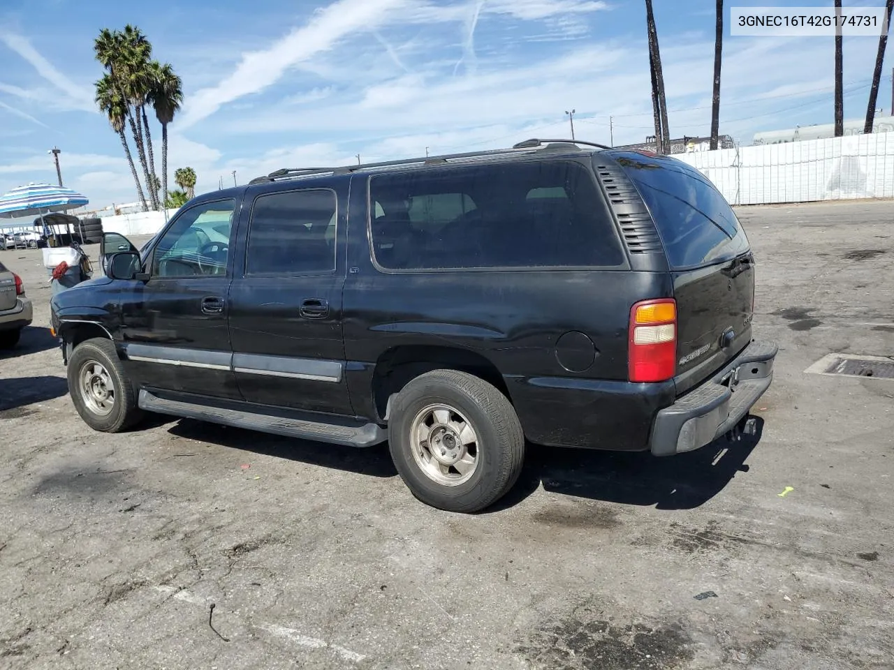 2002 Chevrolet Suburban C1500 VIN: 3GNEC16T42G174731 Lot: 75906134