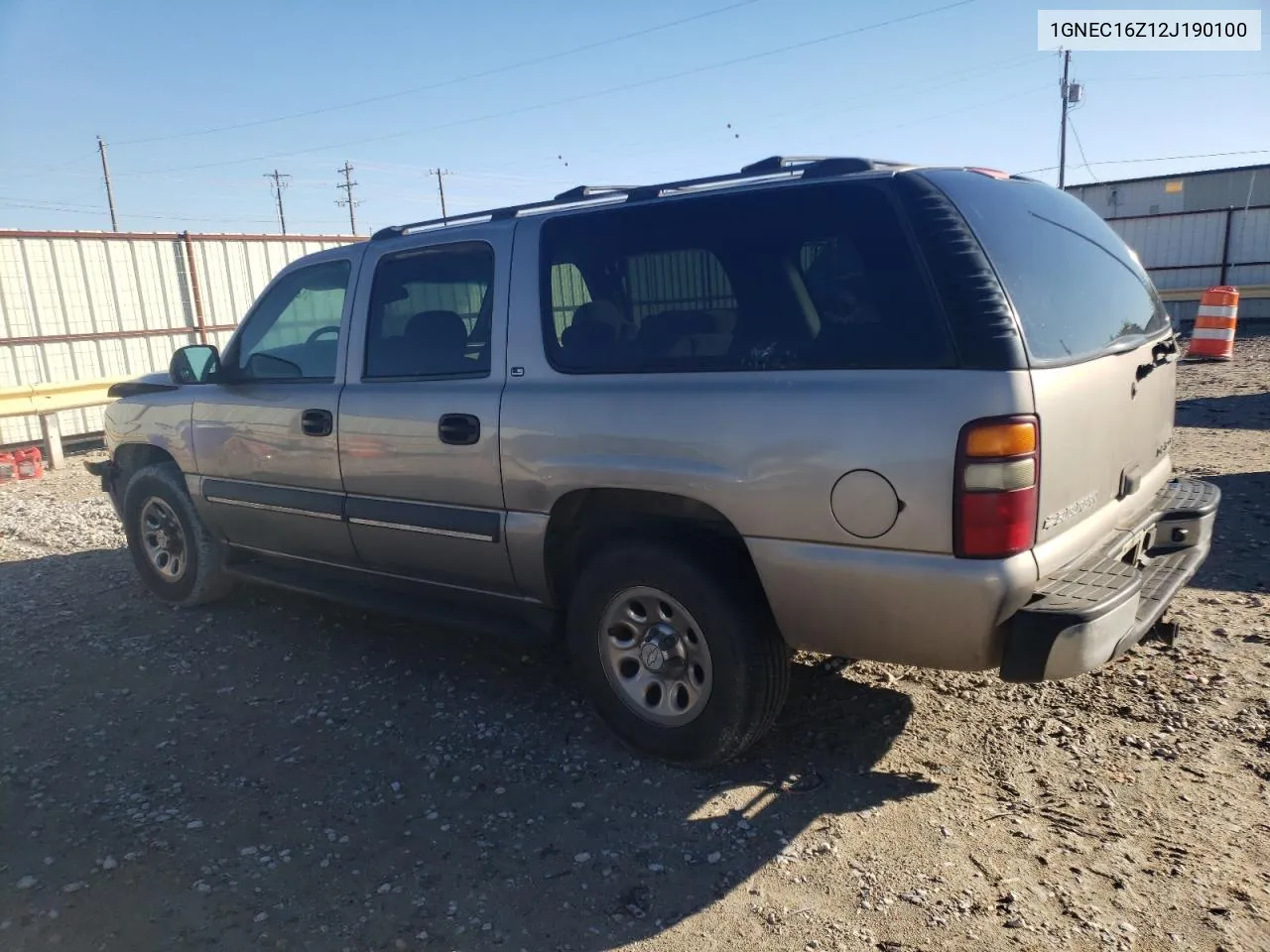 2002 Chevrolet Suburban C1500 VIN: 1GNEC16Z12J190100 Lot: 76622984