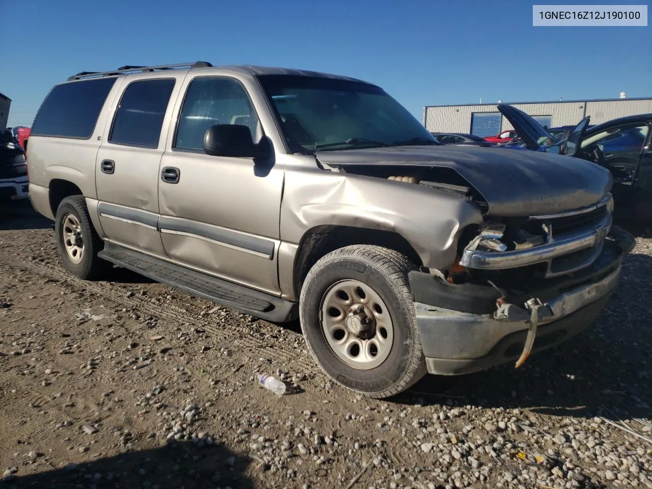 2002 Chevrolet Suburban C1500 VIN: 1GNEC16Z12J190100 Lot: 76622984