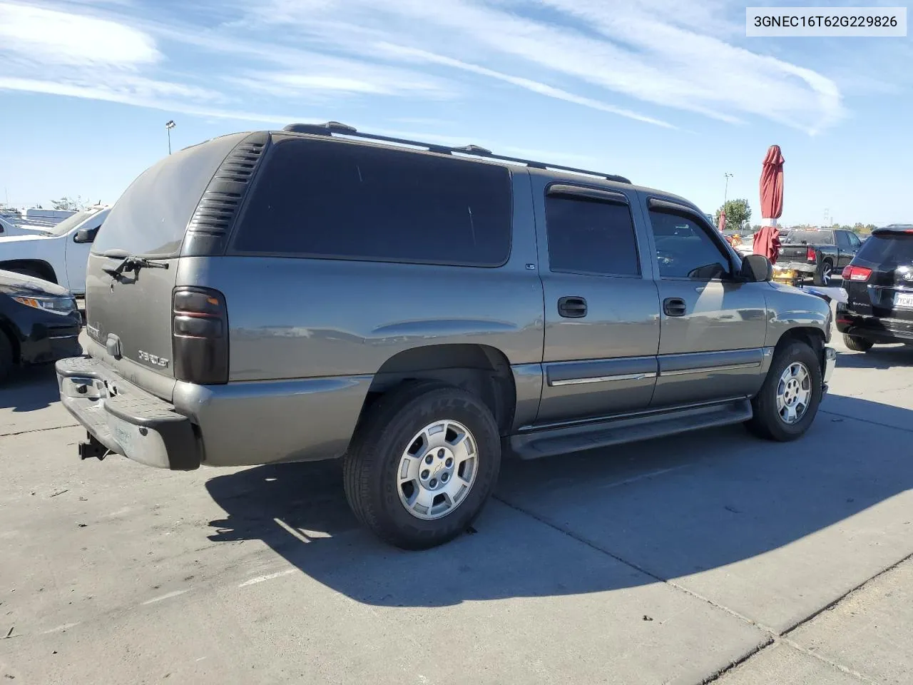 2002 Chevrolet Suburban C1500 VIN: 3GNEC16T62G229826 Lot: 76776004