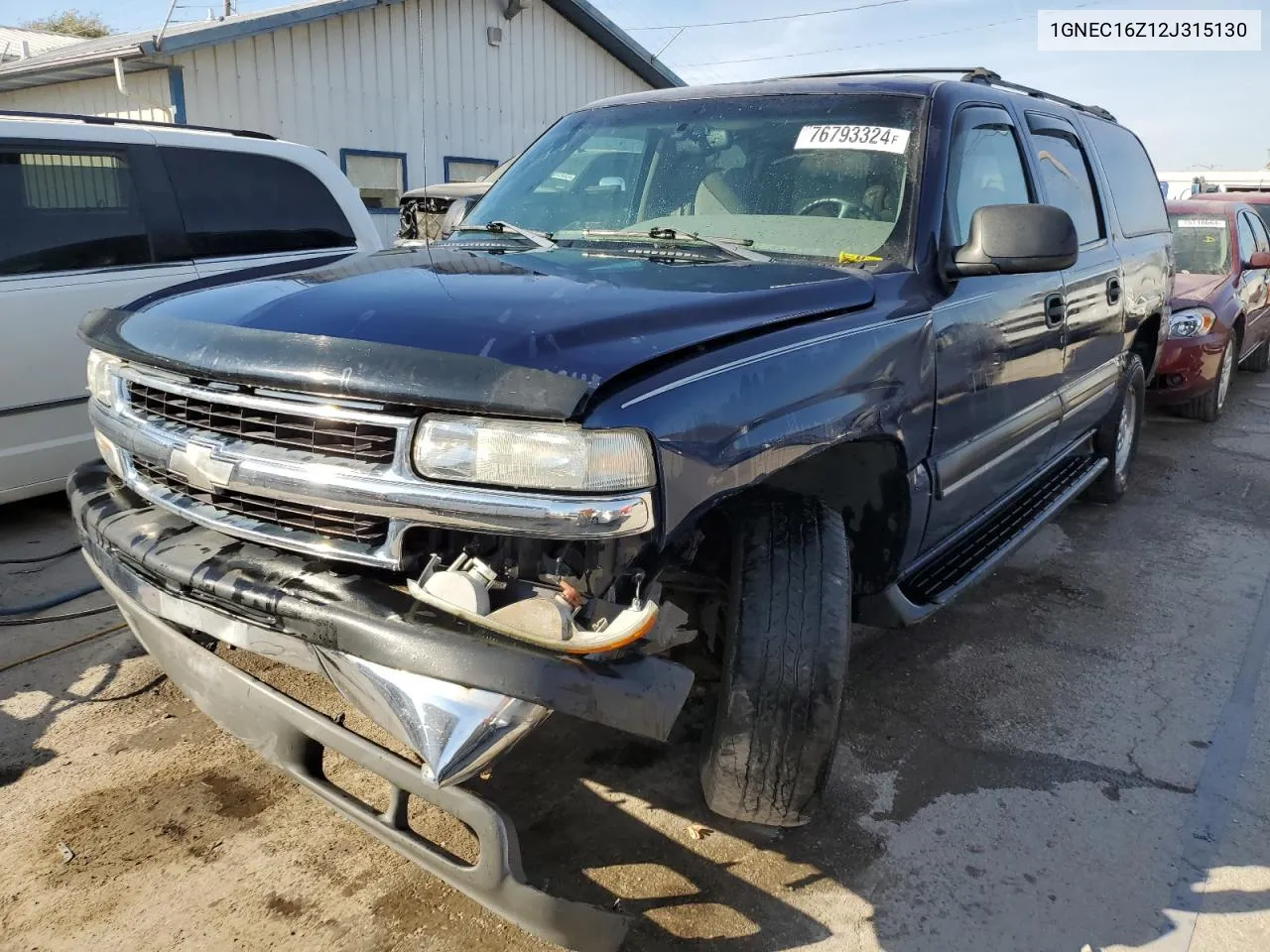 2002 Chevrolet Suburban C1500 VIN: 1GNEC16Z12J315130 Lot: 76793324