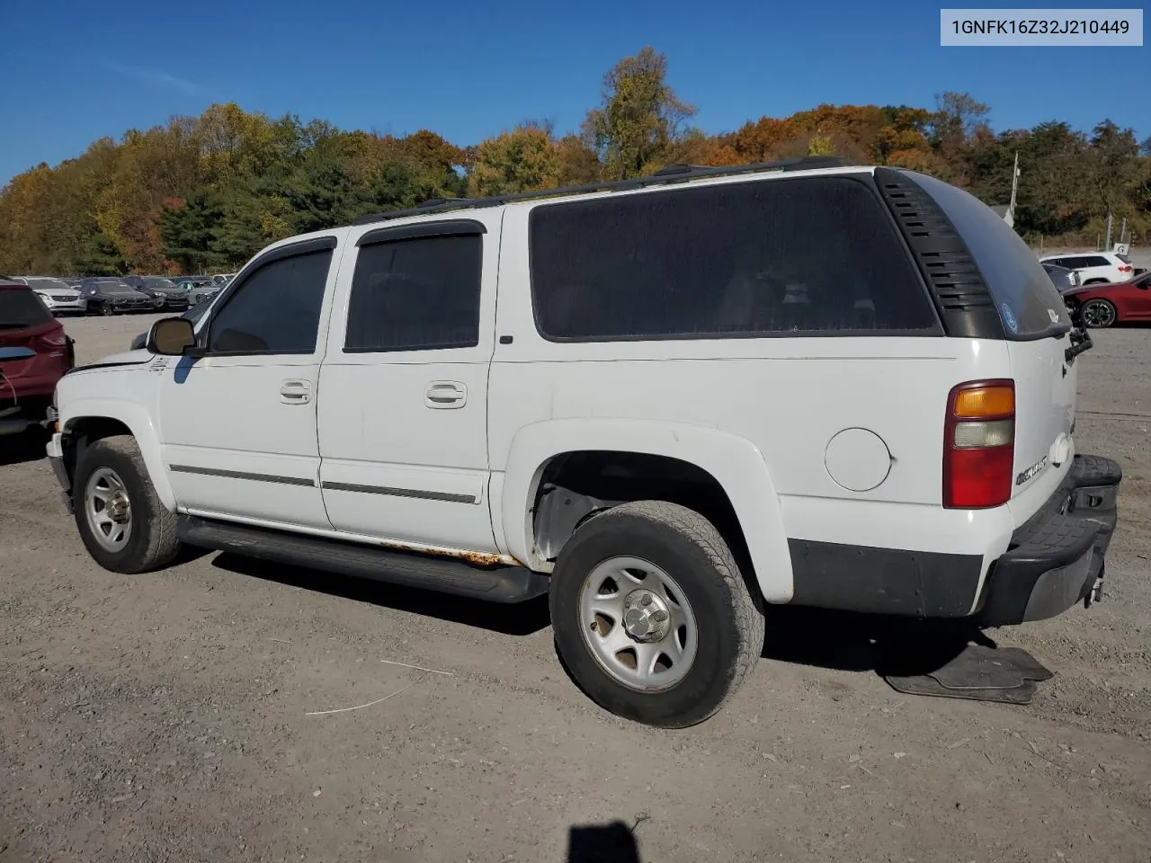 2002 Chevrolet Suburban K1500 VIN: 1GNFK16Z32J210449 Lot: 77373774