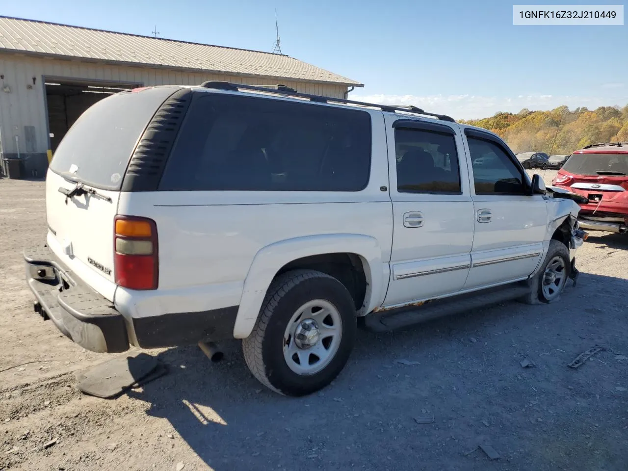 2002 Chevrolet Suburban K1500 VIN: 1GNFK16Z32J210449 Lot: 77373774