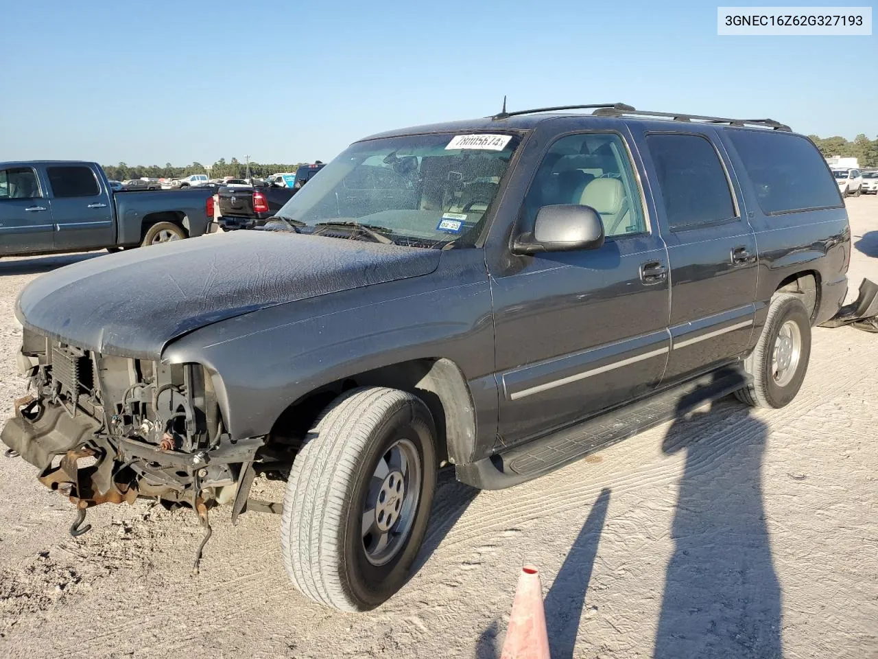 2002 Chevrolet Suburban C1500 VIN: 3GNEC16Z62G327193 Lot: 78005674