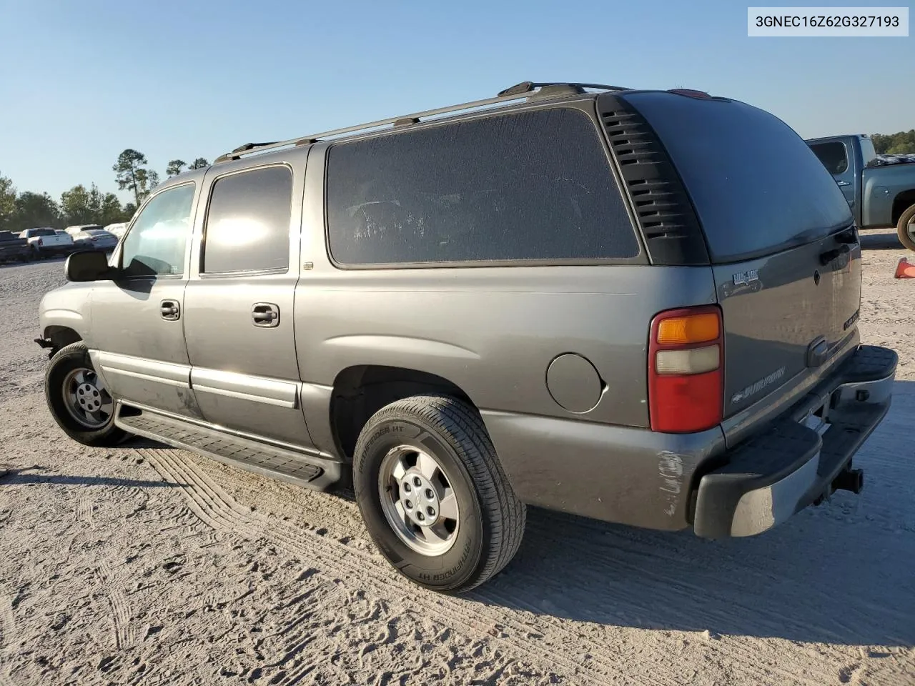 2002 Chevrolet Suburban C1500 VIN: 3GNEC16Z62G327193 Lot: 78005674