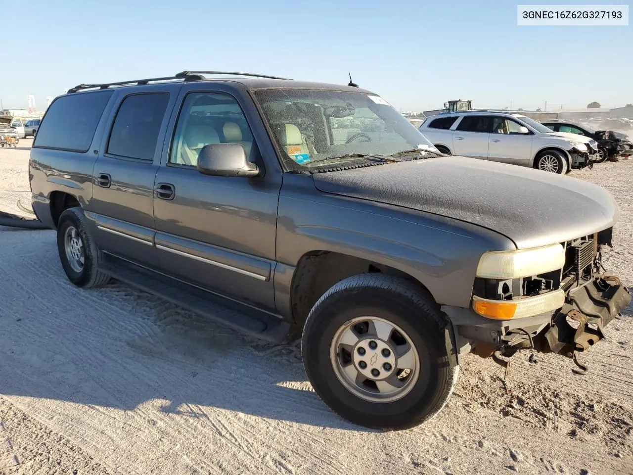 2002 Chevrolet Suburban C1500 VIN: 3GNEC16Z62G327193 Lot: 78005674