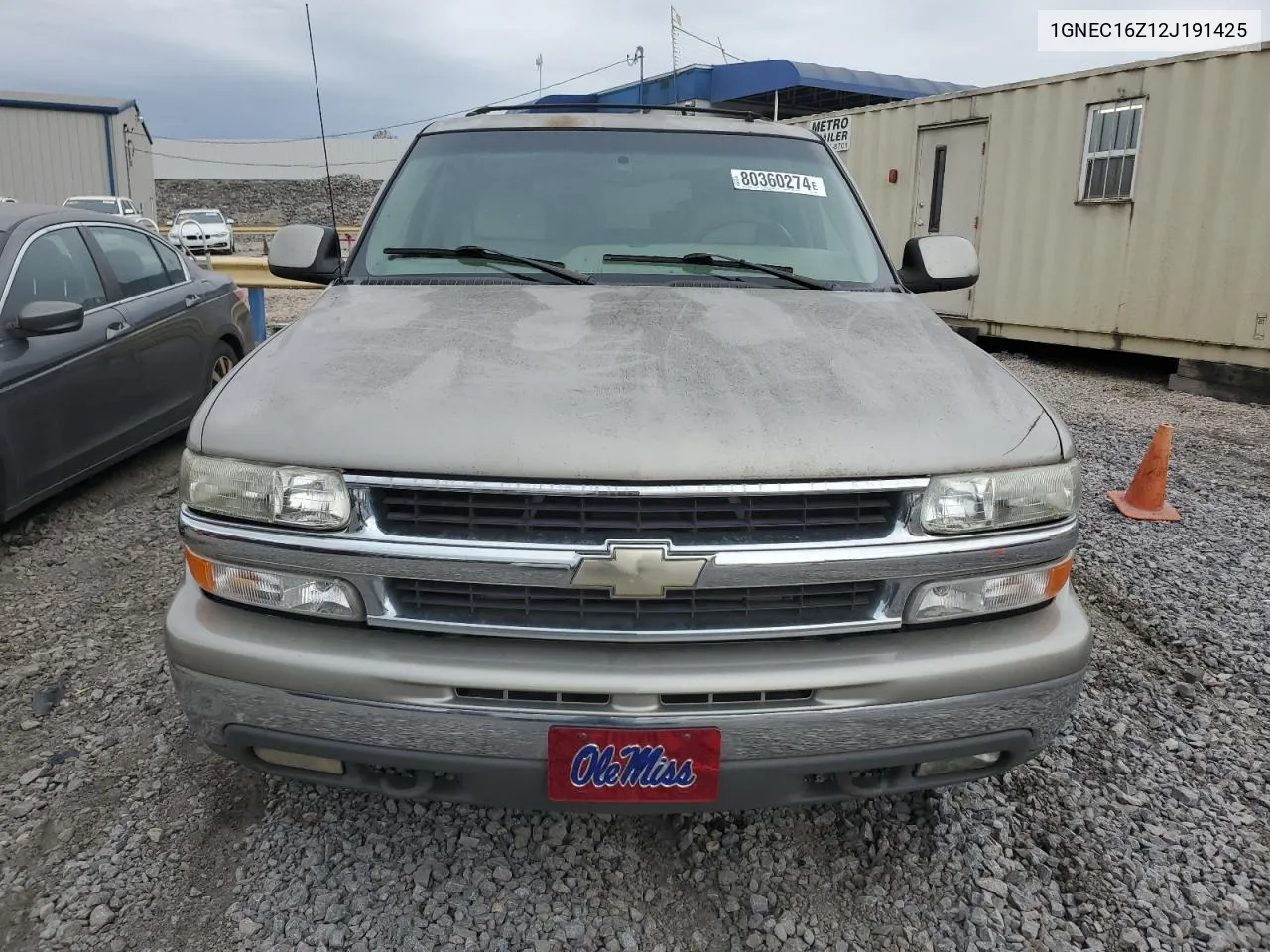 2002 Chevrolet Suburban C1500 VIN: 1GNEC16Z12J191425 Lot: 80360274