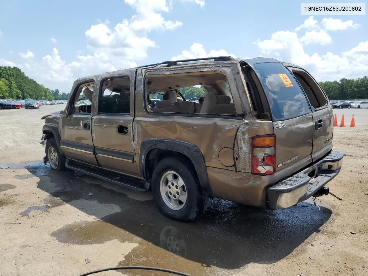 1GNEC16Z63J200802 2003 Chevrolet Suburban C1500