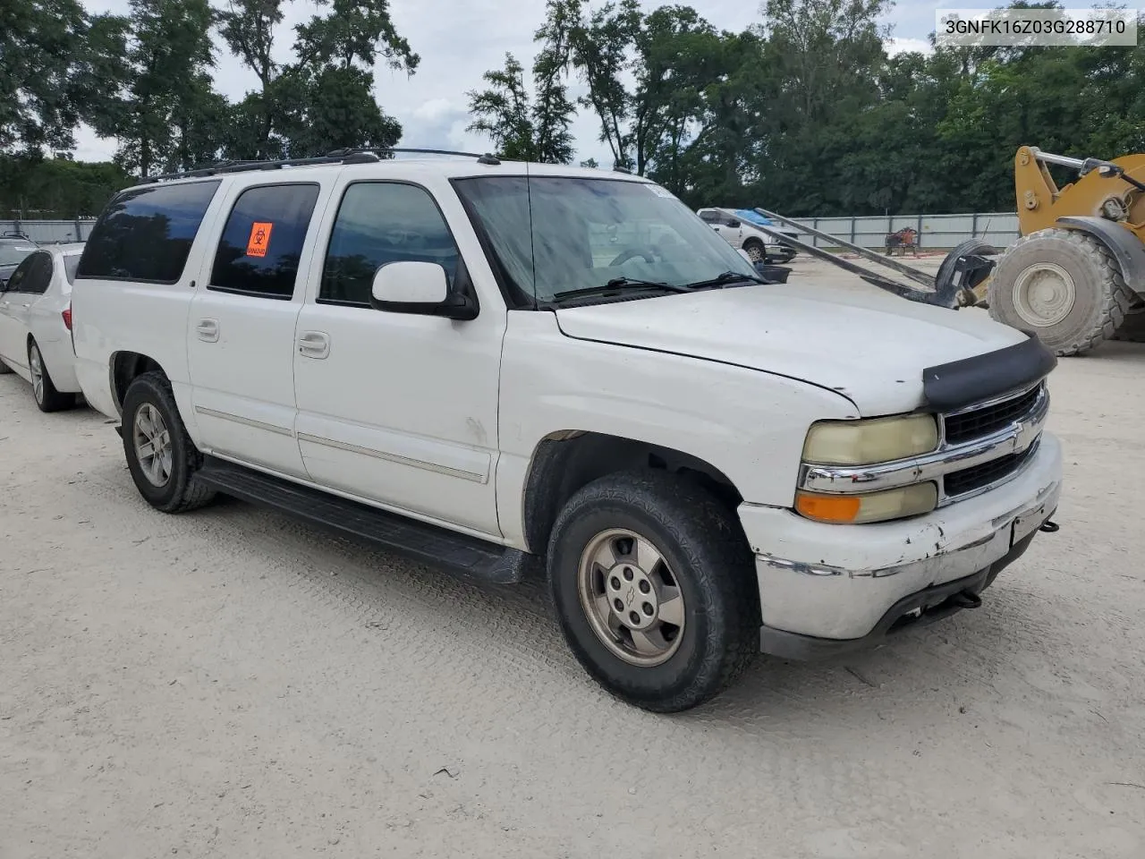 2003 Chevrolet Suburban K1500 VIN: 3GNFK16Z03G288710 Lot: 63752324