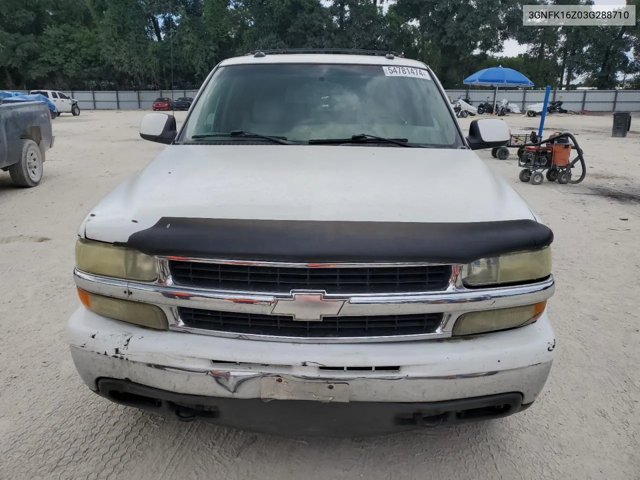 2003 Chevrolet Suburban K1500 VIN: 3GNFK16Z03G288710 Lot: 63752324