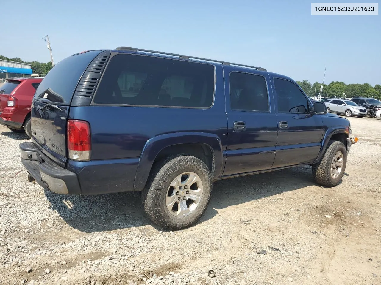 2003 Chevrolet Suburban C1500 VIN: 1GNEC16Z33J201633 Lot: 67957764