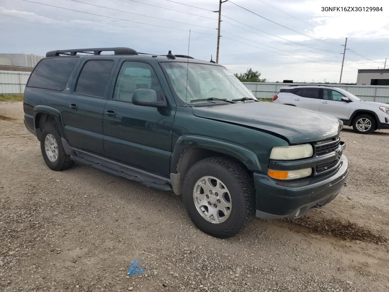 2003 Chevrolet Suburban K1500 VIN: 3GNFK16ZX3G129984 Lot: 68524584