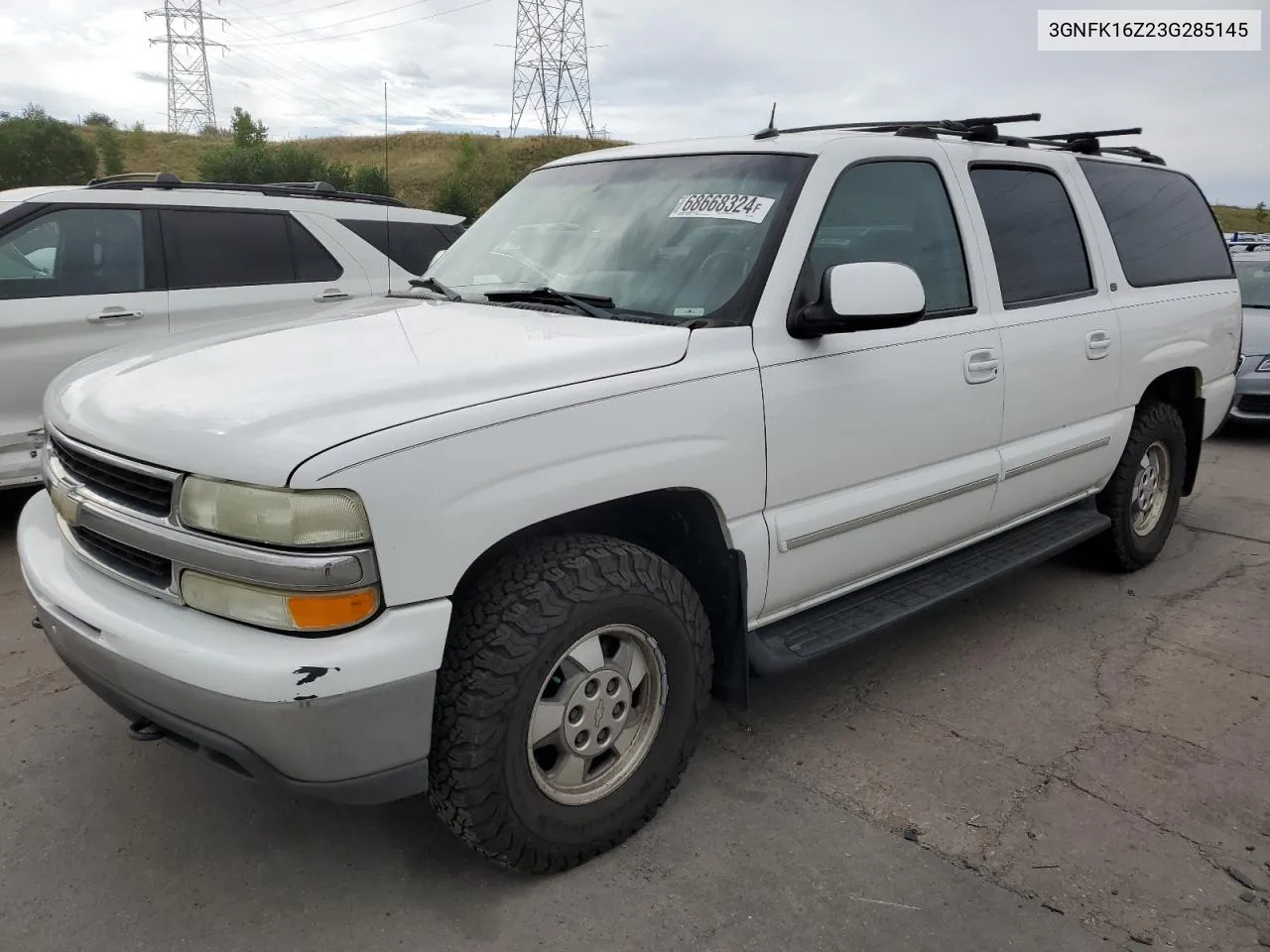 2003 Chevrolet Suburban K1500 VIN: 3GNFK16Z23G285145 Lot: 68668324