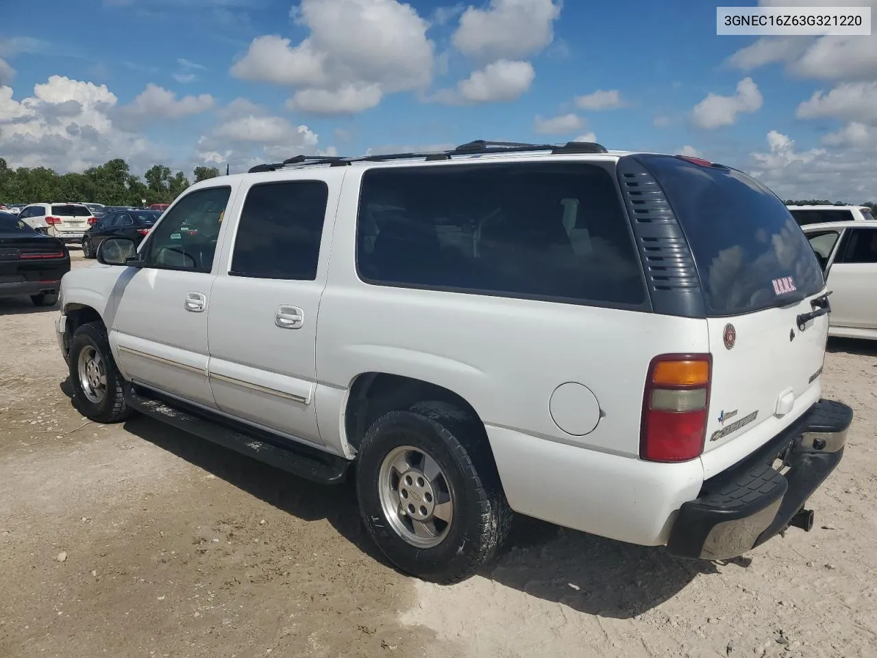 3GNEC16Z63G321220 2003 Chevrolet Suburban C1500