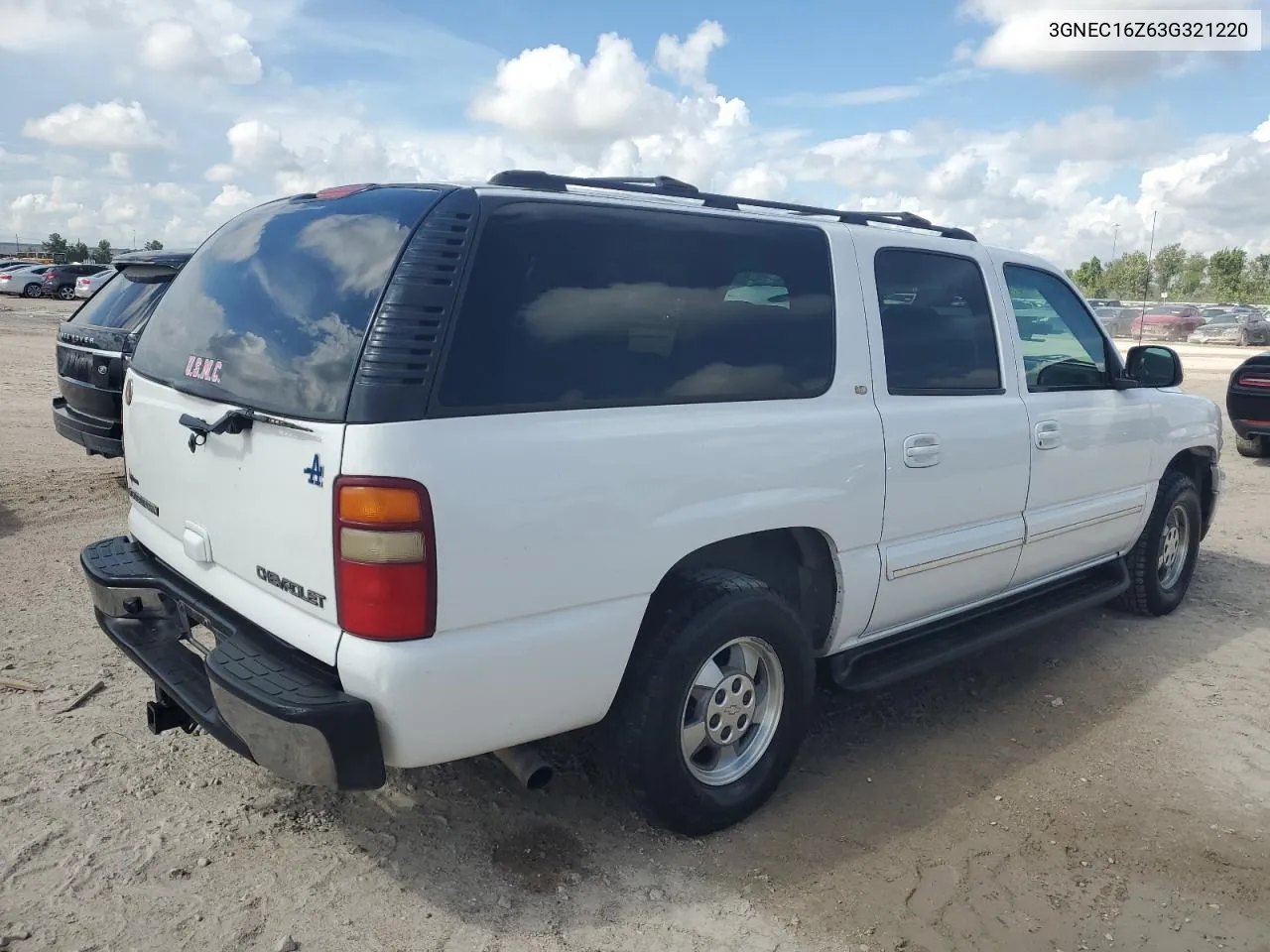 2003 Chevrolet Suburban C1500 VIN: 3GNEC16Z63G321220 Lot: 69144974