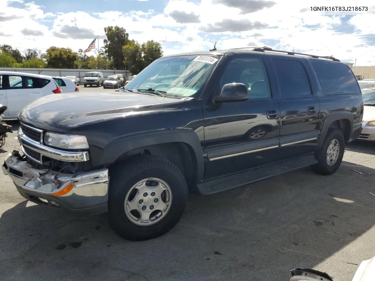 2003 Chevrolet Suburban K1500 VIN: 1GNFK16T83J218673 Lot: 70991614