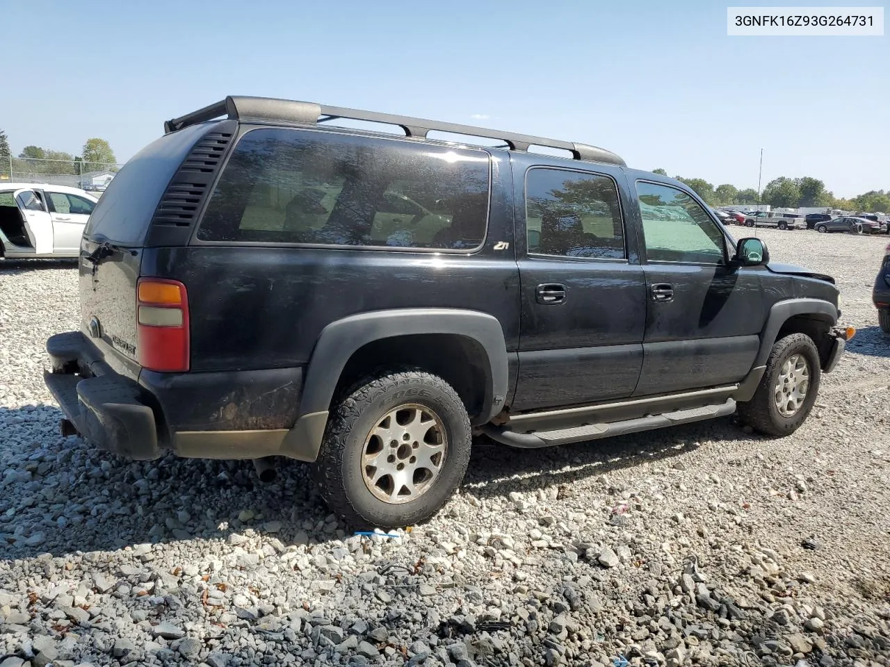 2003 Chevrolet Suburban K1500 VIN: 3GNFK16Z93G264731 Lot: 71243894